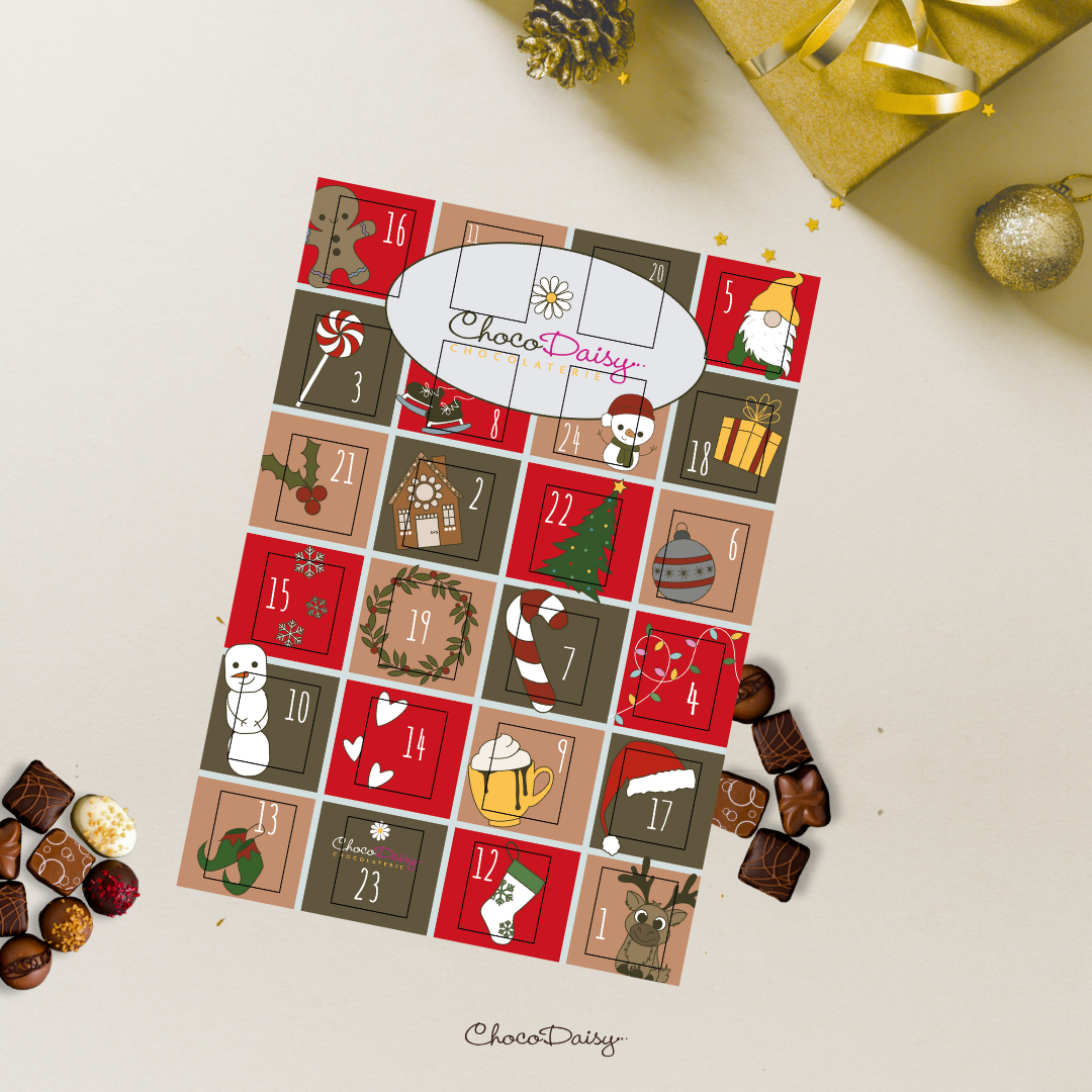 Calendrier de l'Avent - 24 bouchées de chocolat