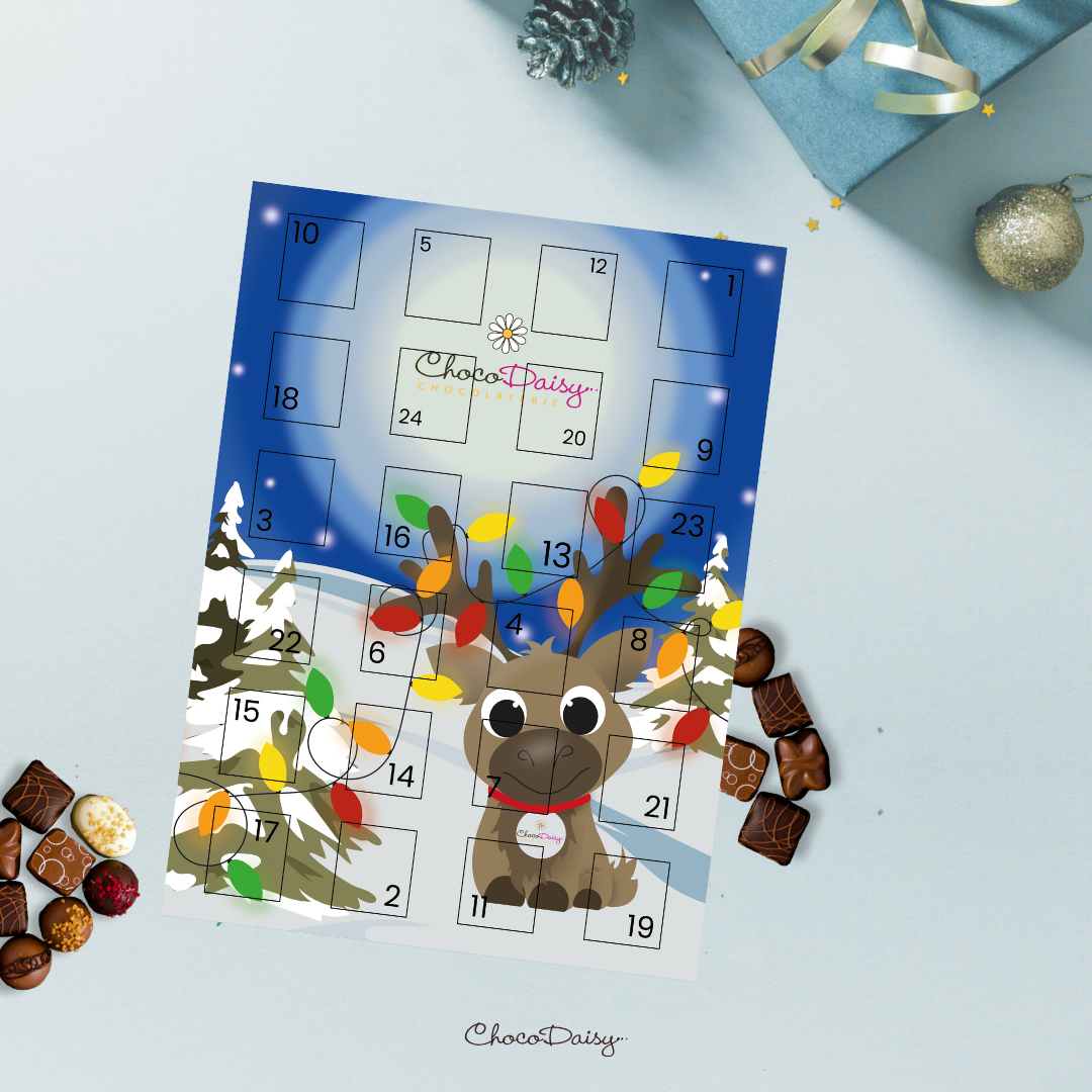 Calendrier de l'Avent - 24 bouchées de chocolat