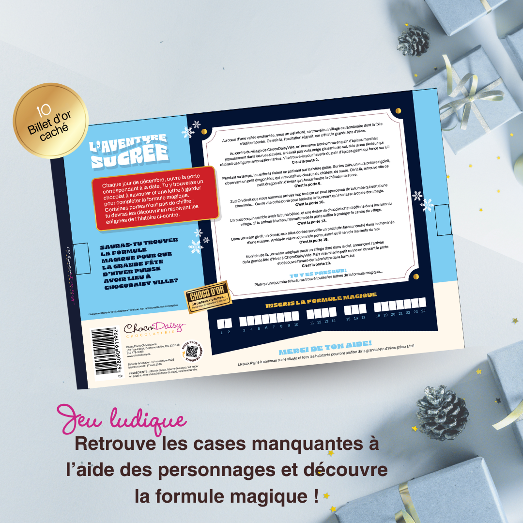 Calendrier de l'Avent  - L'aventure sucrée de ChocoDaisy ville