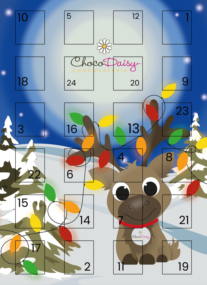 Advent calendar chocolate bites