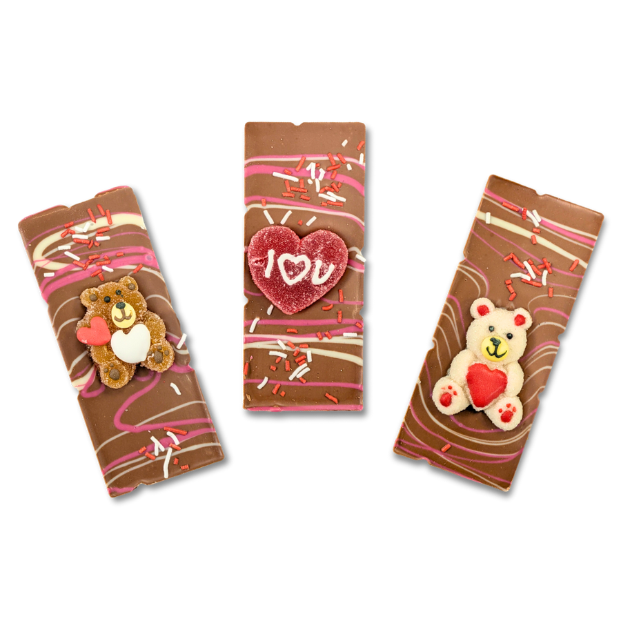 Barre de chocolat et bonbon de Saint-Valentin | Choco Daisy