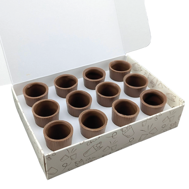 Boite 12 coupes en chocolat | Choco Daisy