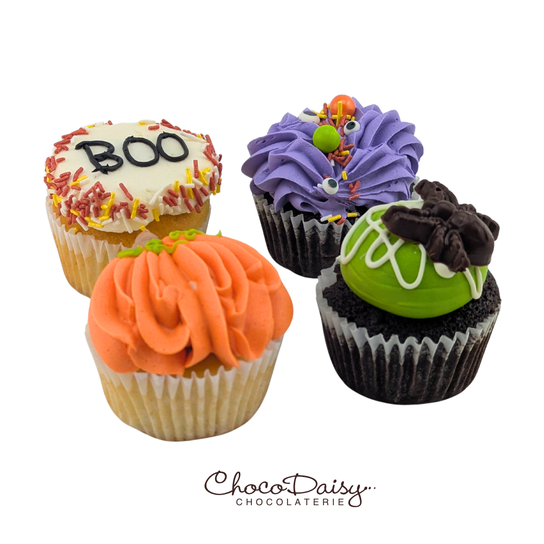 Boite 4 cupcakes Halloween