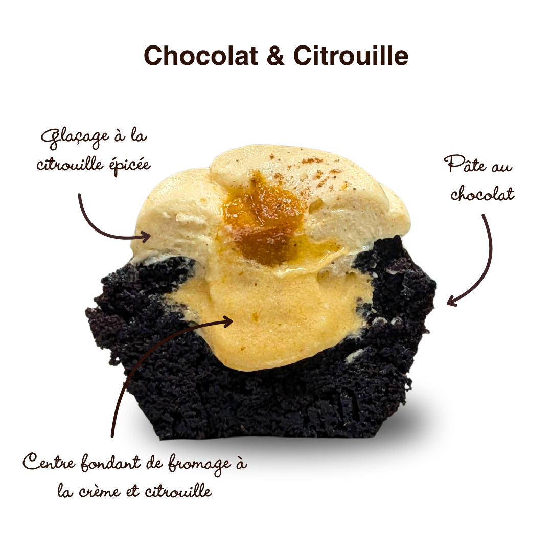 Boite 4 cupcakes d automne | Choco Daisy
