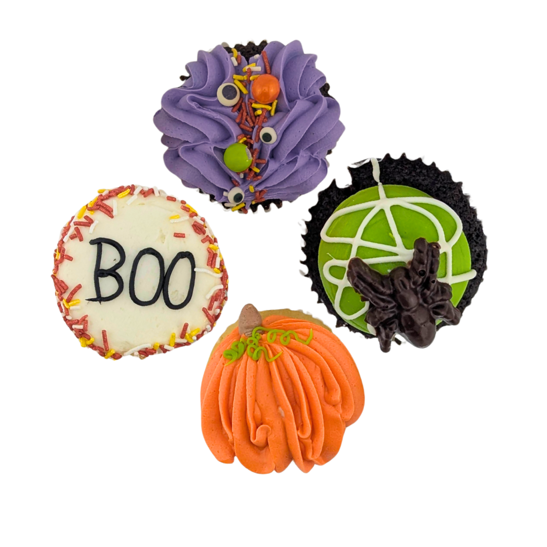 Boite 4 cupcakes Halloween