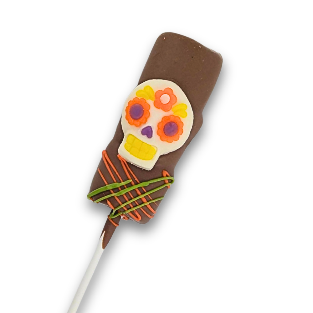 Brochette guimauve bonbon chocolat au lait | Choco Daisy