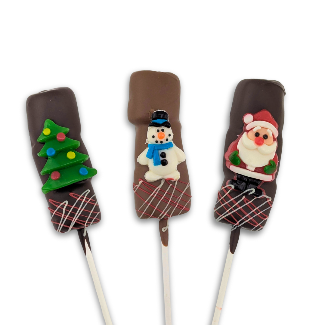 Brochette guimauve et chocolat Noel | Choco Daisy