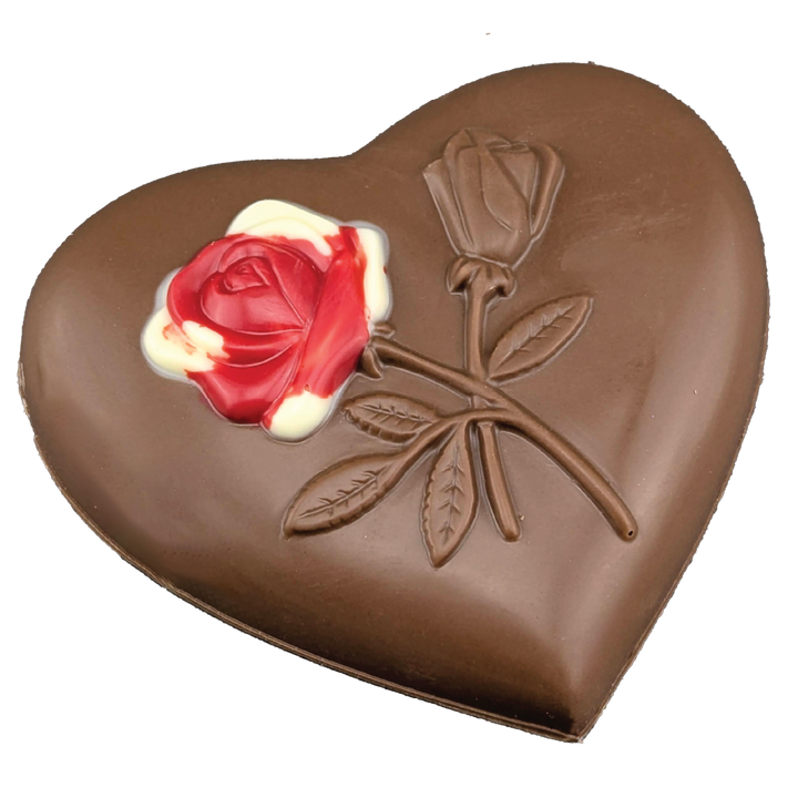 Cœur en chocolat et caramel fleur de sel | Choco Daisy