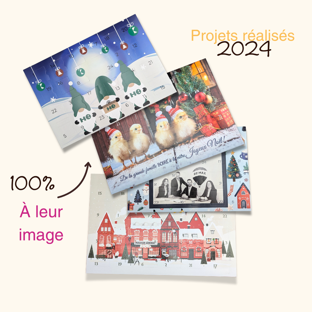 Calendrier personnalisé | Choco Daisy
