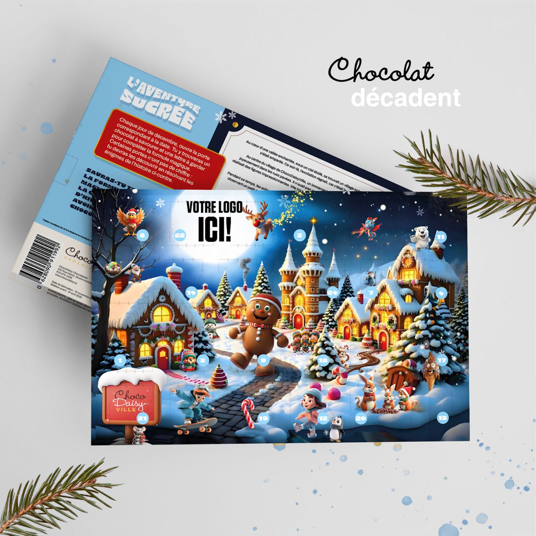 Calendrier de l'Avent personnalisé - Chocolats moulés