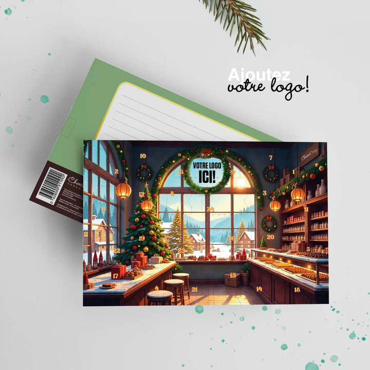 Calendrier de l'Avent personnalisé - Chocolats moulés
