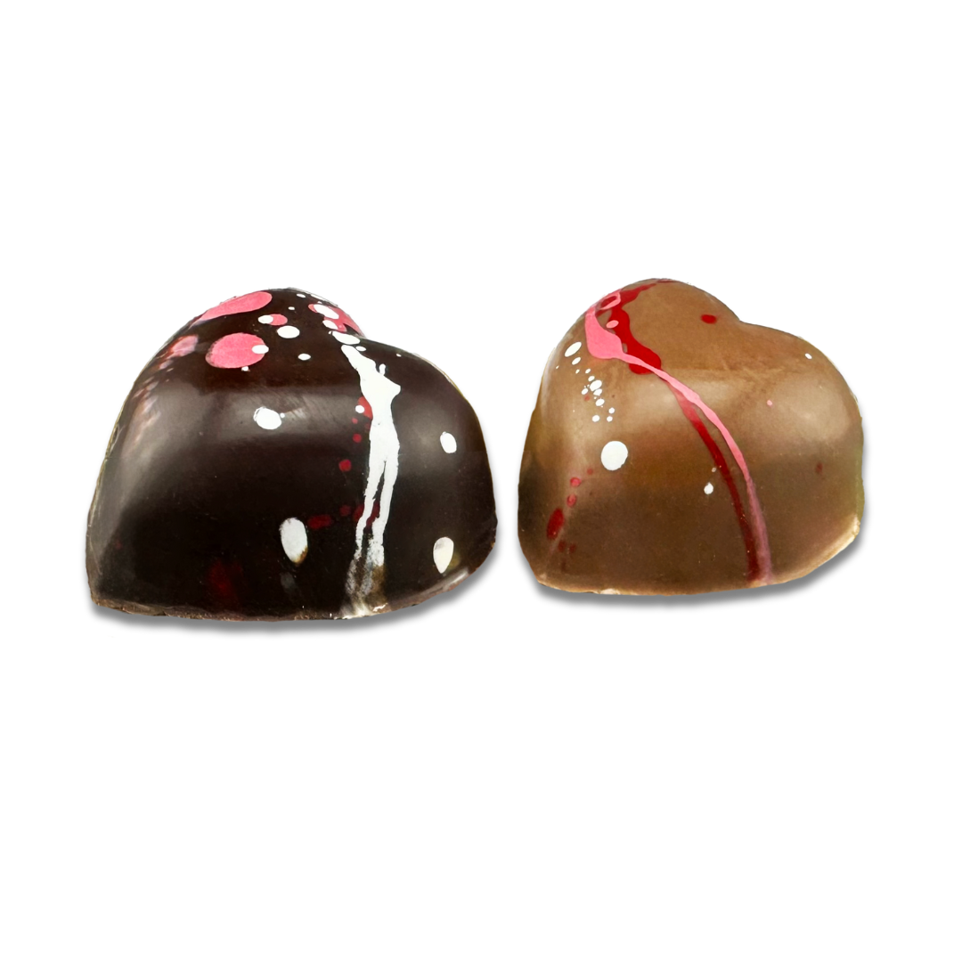 Chocolats coeurs fondants a la cerise | Choco Daisy