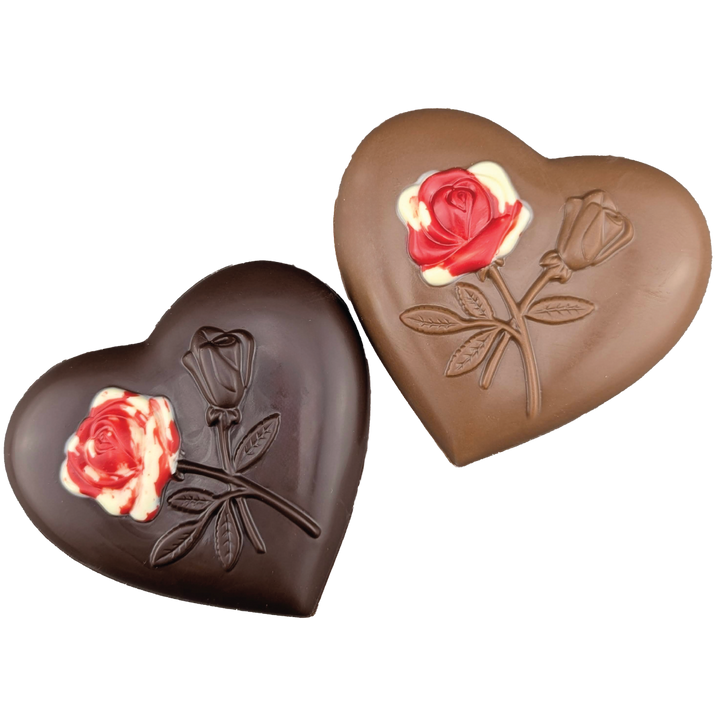 Cœur en chocolat et caramel fleur de sel | Choco Daisy
