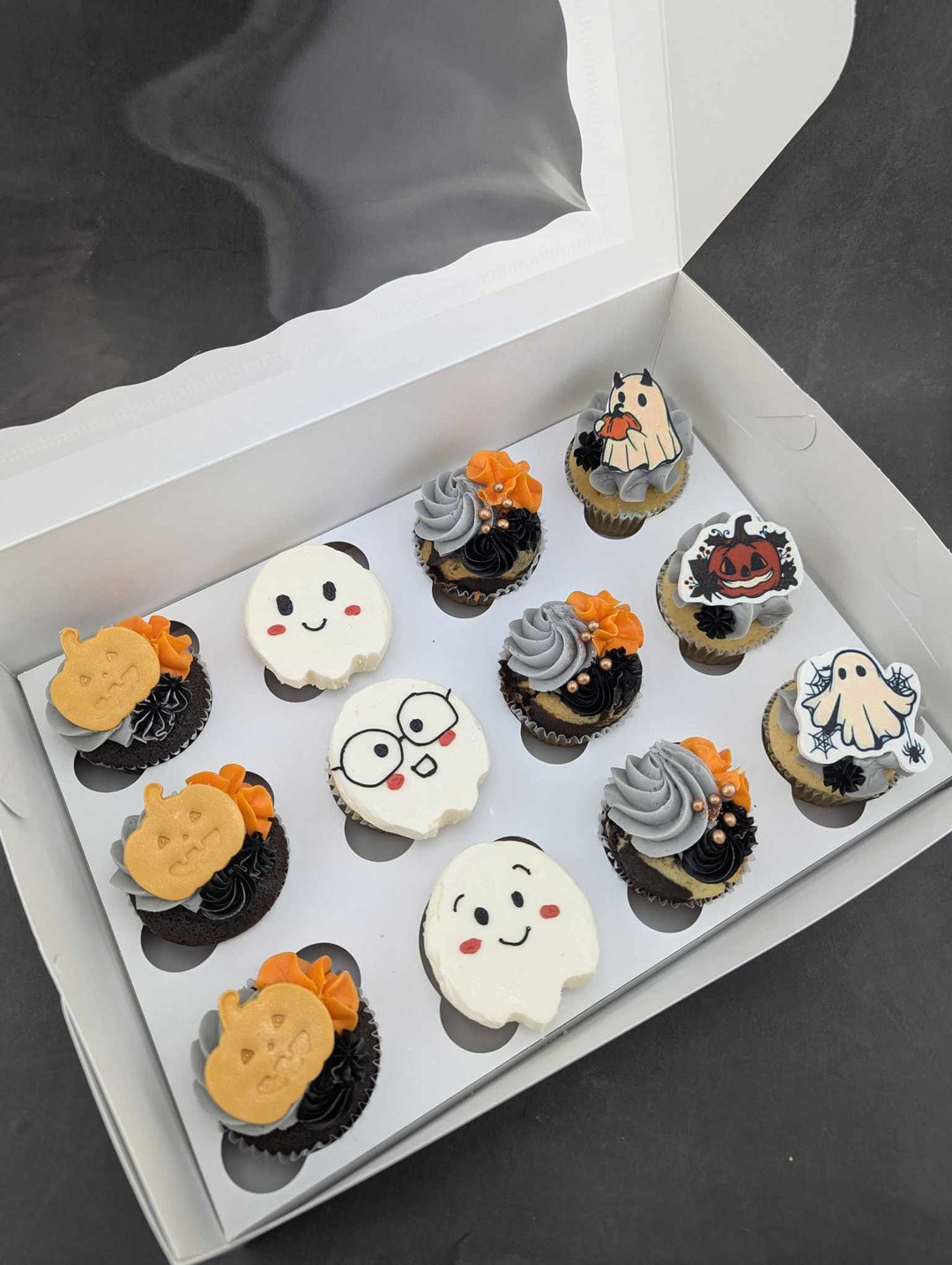 Boite 4 cupcakes Halloween