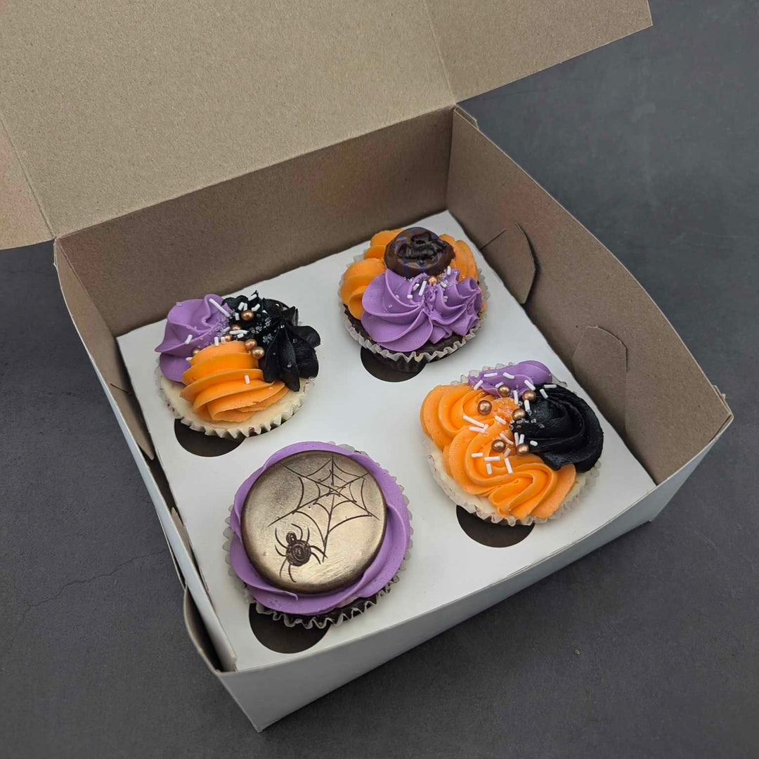 Boite 4 cupcakes Halloween