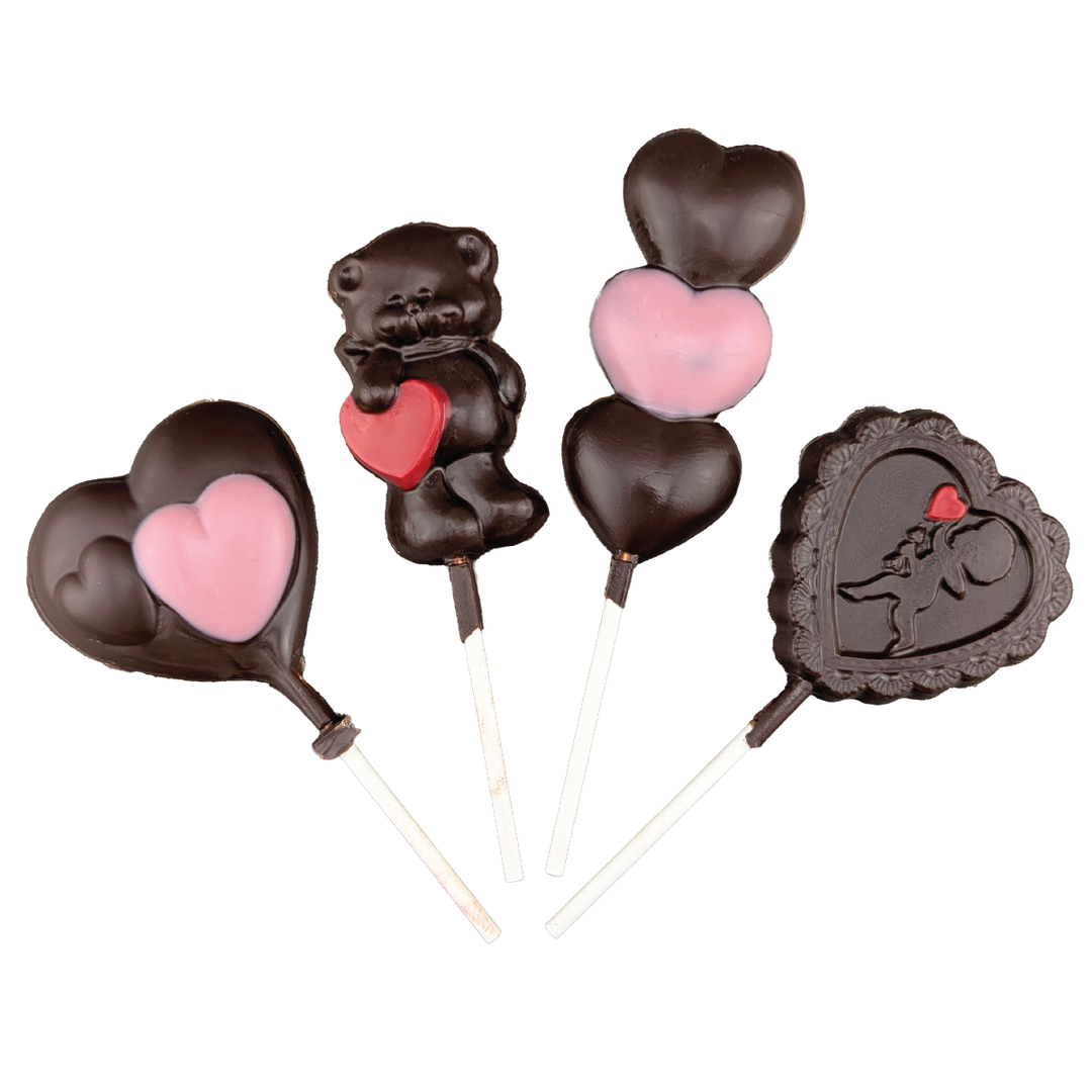 Suçon en chocolat de Saint-Valentin 25 gr | Choco Daisy