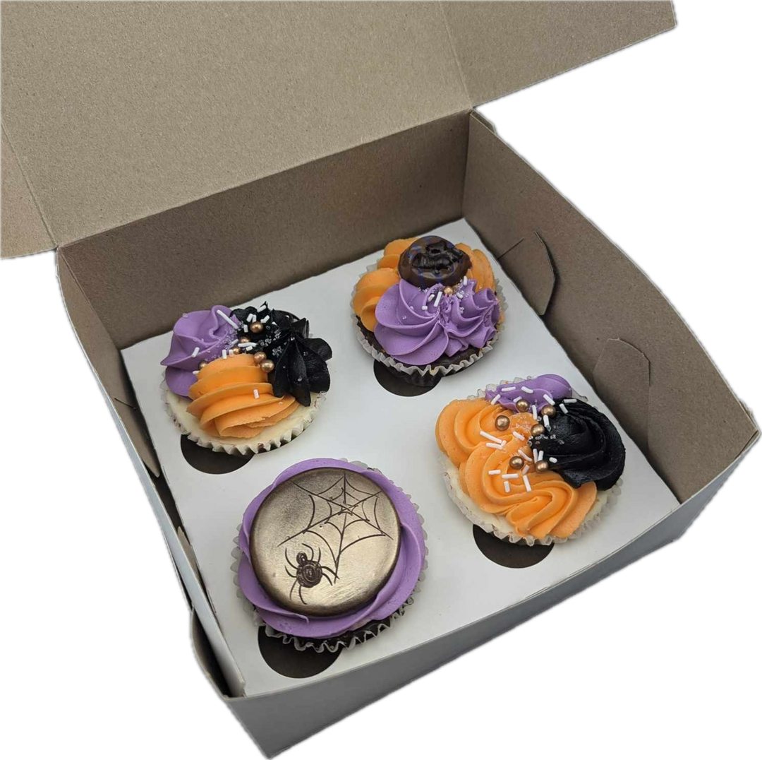 Boite 4 cupcakes Halloween