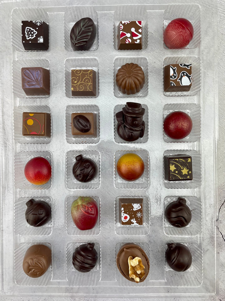 Advent calendar chocolate bites